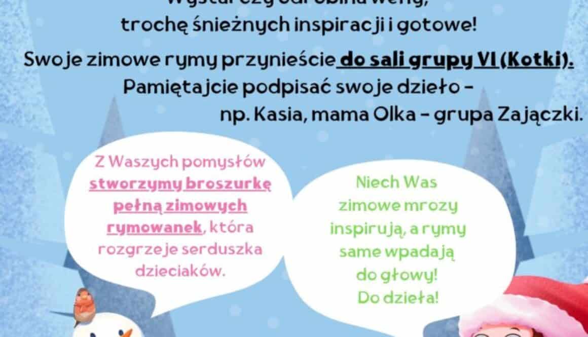 Zimowe rymowanki