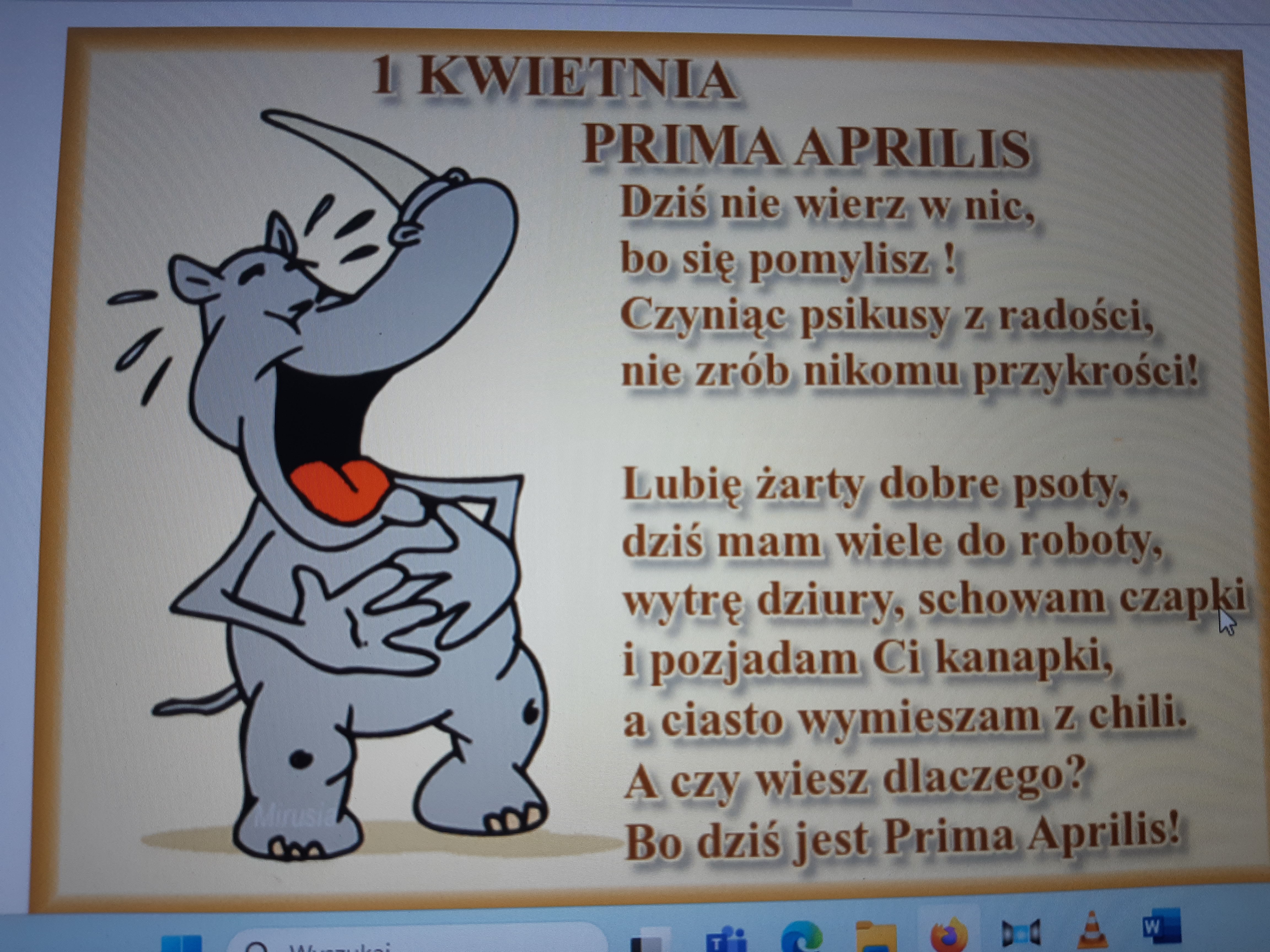 Kwiecień  plecień