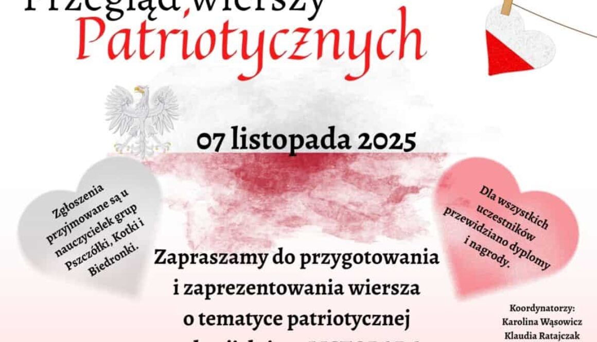 Przegląd wierszy patriotycznych